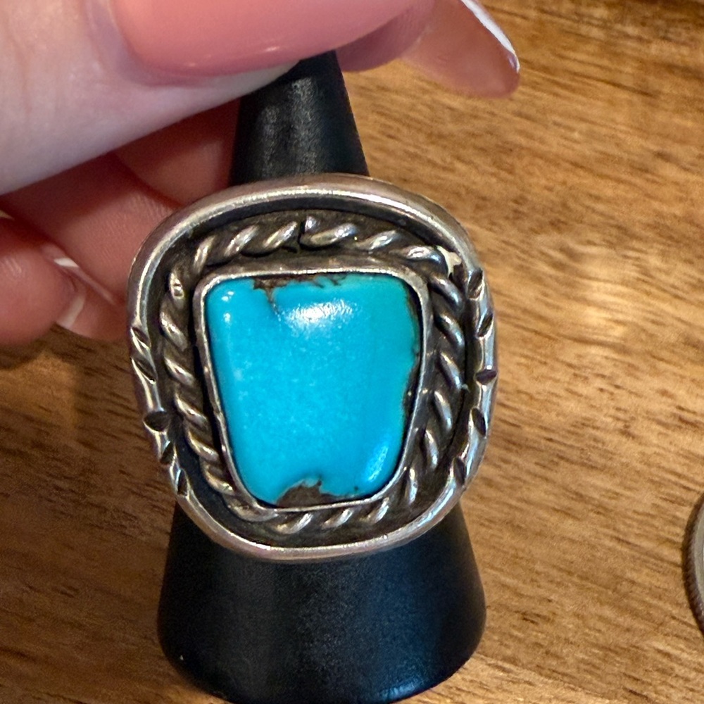 Vintage sleeping beauty turquoise ring